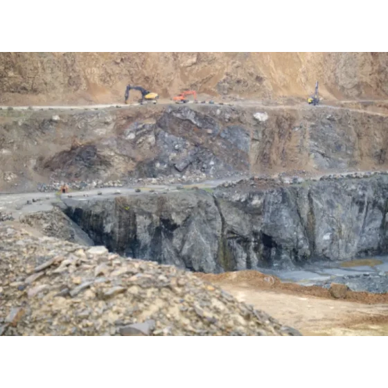 旧鉱滓池からの回収テスト