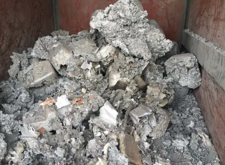 高炉スラグの処理と回収試験